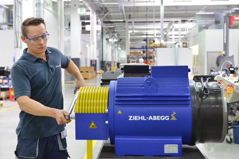 Hướng dẫn đấu nối giám sát nhiệt máy kéo ZIEHL-ABEGG